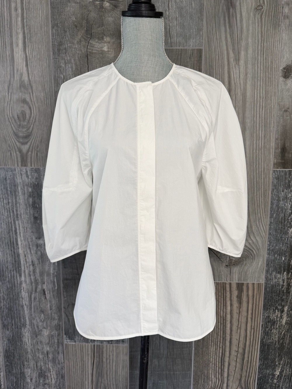COS Sculptural Pima-Cotton Blouse